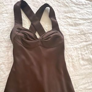 Calvin Klein pre-owned brown dress( Size 4)